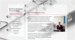 Desktop Screenshot of kanzlei-bettina-schmidt.de